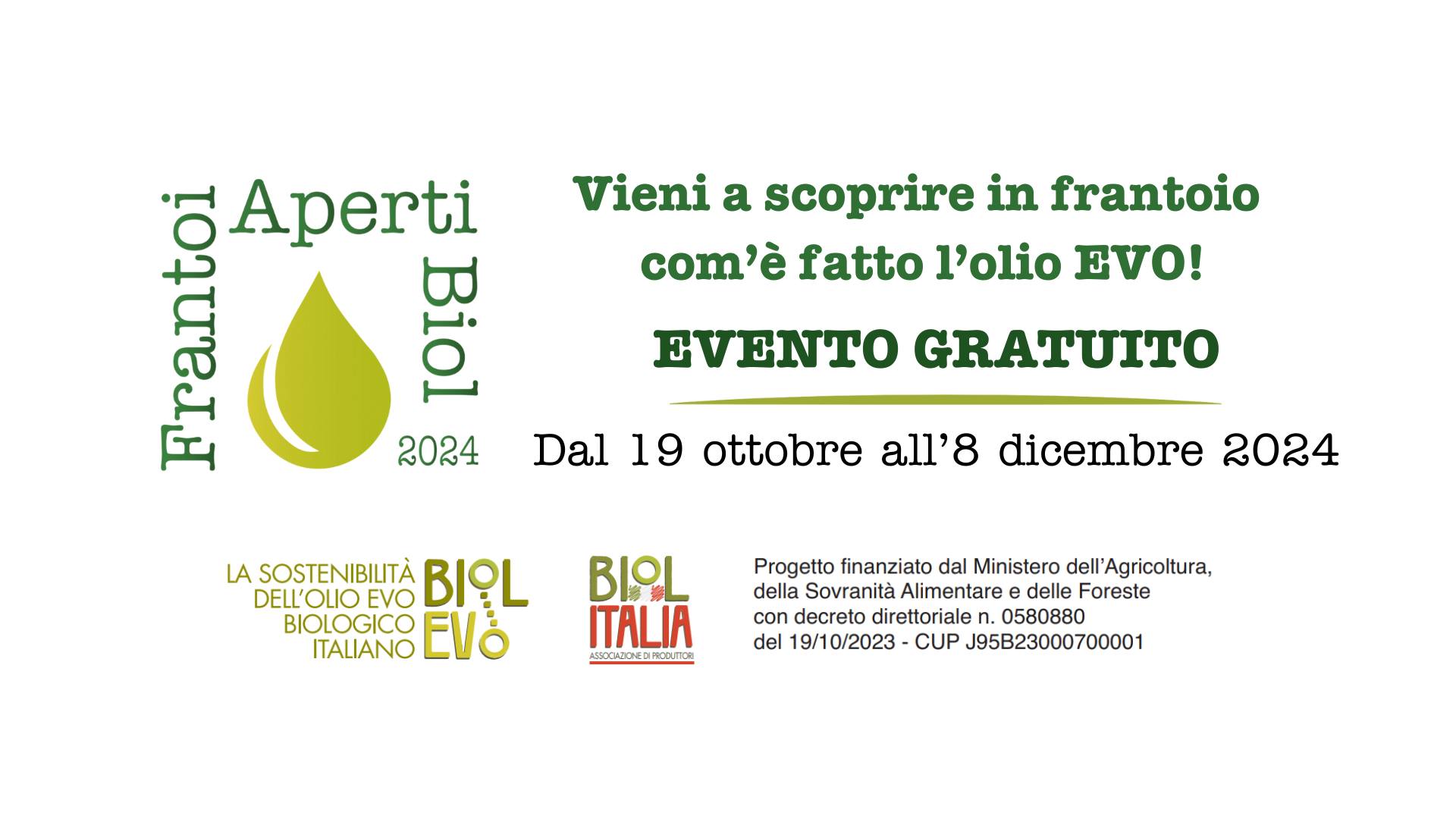 frantoi aperti biol 2024