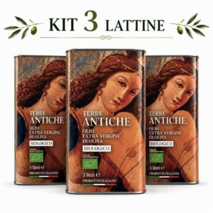olio evo biologico terre antiche kit 3 lattine